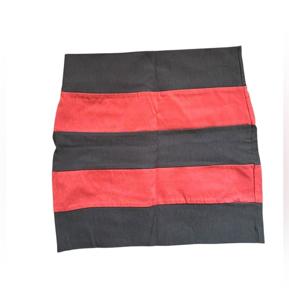 Poetry Red & Black Medium Mini Pencil Skirt Night Out Style - Spandex - Picture 1 of 3